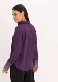 Hemdbluse  mit Glitzersteinchen, bonprix