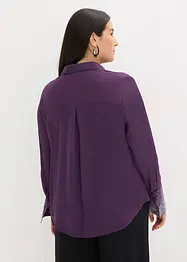 Hemdbluse  mit Glitzersteinchen, bonprix