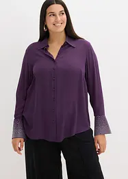 Hemdbluse  mit Glitzersteinchen, bonprix