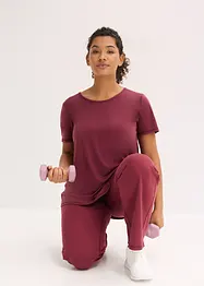 Ultrasoftes Funktionsshirt mit Mesheinsatz, schnelltrocknend, bonprix