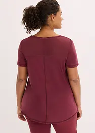 Ultrasoftes Funktionsshirt mit Mesheinsatz, schnelltrocknend, bonprix