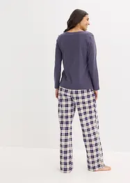 Pyjama mit Flanellhose, bonprix