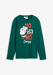 Langarmshirt Snoopy mit Weihnachtsmotiv aus reiner Baumwolle, Peanuts