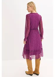 Midi-Jerseykleid aus Mesh, bonprix