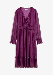 Midi-Jerseykleid aus Mesh, bonprix