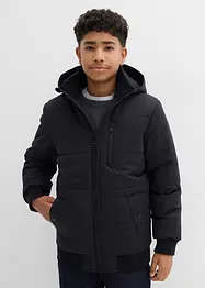 Winter-Steppjacke in Blousonform mit Kapuze, bonprix