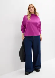 Oversize Sweatshirt aus weichem Scuba, bonprix