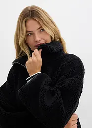Oversize Teddy-Fleece Jacke, bonprix