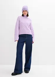 Pull en maille torsadée, bonprix