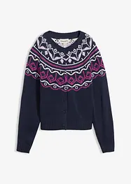 Oversize Norweger-Strickjacke, bonprix