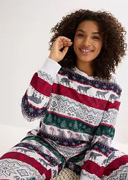 Pyjama en coton doux avec pochette cadeau, bonprix