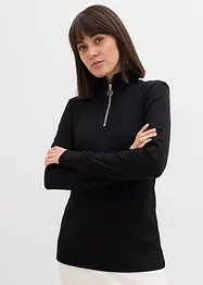 Rippshirt aus softem Viskose-Mix, bonprix