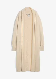 Langer Strickmantel in Hairy Optik, bonprix