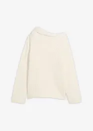 Gerippter Oversize-Pullover, bonprix