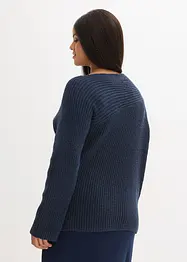 Pull oversize côtelé, bonprix
