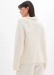 Gerippter Oversize-Pullover, bonprix