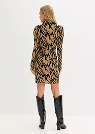 Figurbetontes Strickkleid mit Stehkragen, bonprix