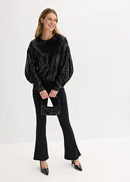 Pailletten-Langarmshirt, bonprix