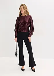 Pailletten-Langarmshirt, bonprix