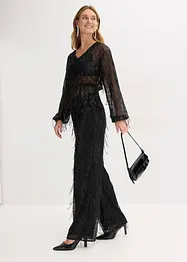 Paillettenhose  mit Fransen, bonprix