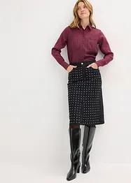 Jeansrock mit Strassapplikation, bonprix
