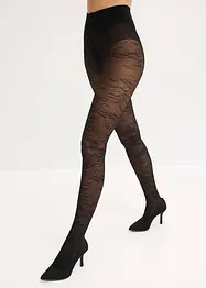 Strumpfhose mit floralem Netzmuster, bonprix