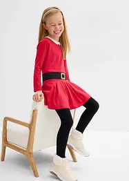 Weihnachtliches Jerseykleid aus reiner Baumwolle, bonprix
