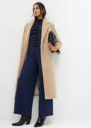 Doppelreihiger Mantel in Wolloptik, bonprix