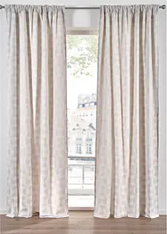 Jacquard Vorhang aus Bio Baumwolle (1er Pack), bonprix