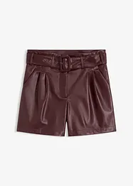 Short enduit avec ceinture, bonprix