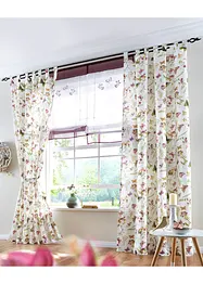 Microfaser Vorhang mit Frühlings Druck (1er Pack), bonprix