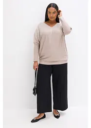 Pull en fine maille avec strass, bonprix