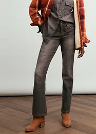 Jean bootcut taille mi-haute, extensible, bonprix