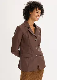 Blazer long enduit, bonprix