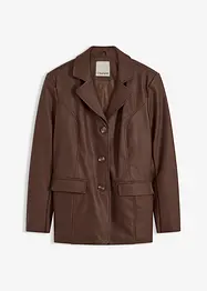 Blazer long enduit, bonprix