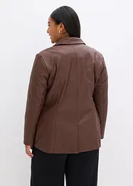 Lederimitat-Longblazer, bonprix