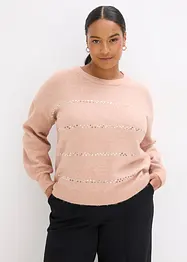 Boxy-Pullover mit Pailletten, bonprix