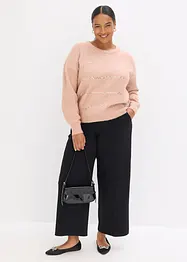 Boxy-Pullover mit Pailletten, bonprix