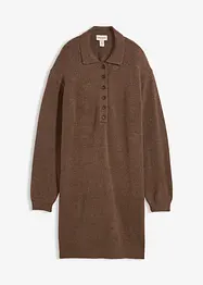 Kurzes Strickkleid mit Knopfleiste, bonprix