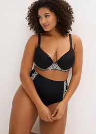 Soutien-gorge à coques avec dentelle bicolore, bonprix