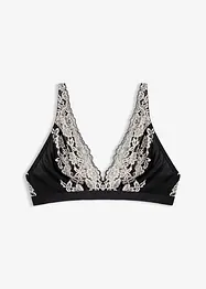 Soutien-gorge bralette à dentelle bicolore, bonprix