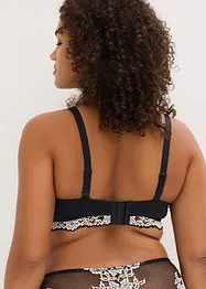 Lot de 2 soutiens-gorge balconnet avec dentelle bicolore, bonprix