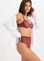 Highwaist String mit feiner Spitze, bonprix