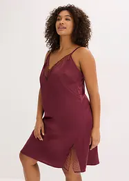 Satin Negligé mit edler Stickerei, bonprix