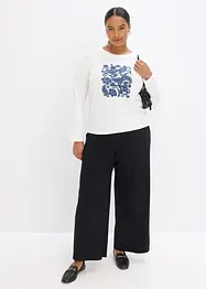 T-shirt manches longues à imprimé, bonprix