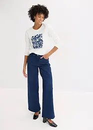 T-shirt manches longues à imprimé, bonprix