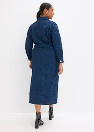 Robe en twill avec ceinture (ens. 2 pces), bonprix