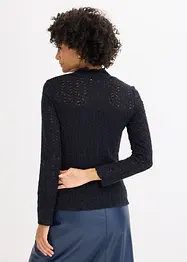 Rollkragenshirt aus Spitze, bonprix