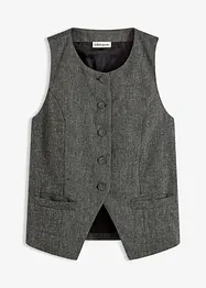 Gilet sans manches à motif Prince de Galles, bonprix