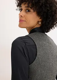 Gilet sans manches à motif Prince de Galles, bonprix